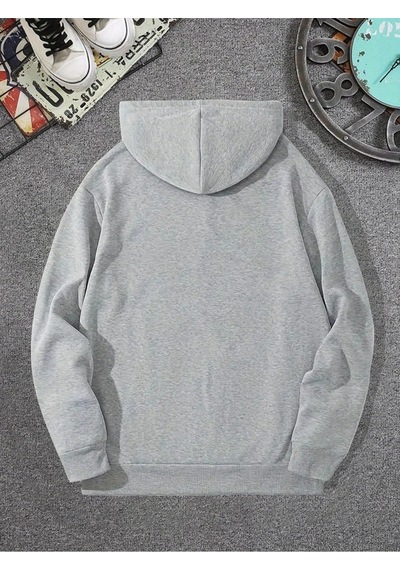 Uyguntarz İmza Baskılı Oversize Sweatshirt Gri