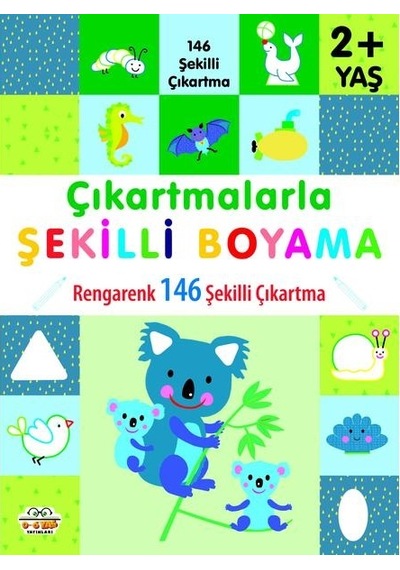 2 Yaş Ve Üzeri Çıkartmalarla Şekilli Boyama 146 Şekilli Çıkartma