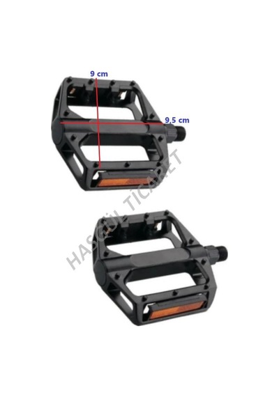 Hsgl Bisiklet Geniş Bilyalı Reflektörlü Siyah Pedal