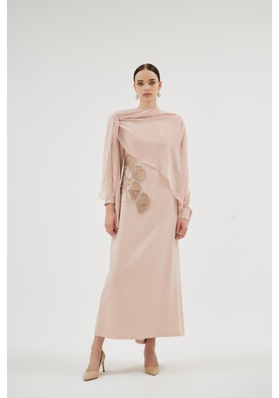 Senna Peony Elbise Somon Somon