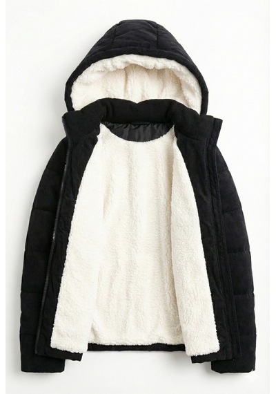 Xo Kids Kız Çocuk Mont 7-10 Yaş 8051 Siyah