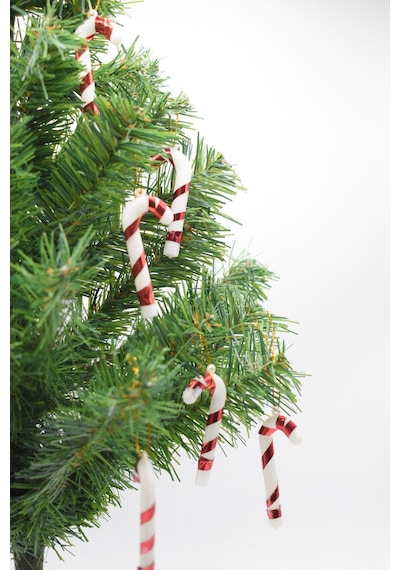 Waldern 6lı Şeker Kamışı Yılbaşı Süs 17cm Xl