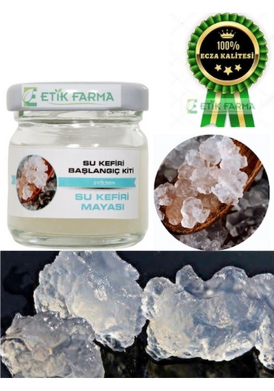 Etik Farma Su Kefir Mayası Başlangıç Kiti 40 ML