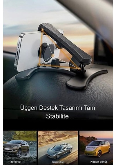 Kaymaz Nano Teknolojili Araç İçi Telefon Tutucu 2-6inch Güçlü
