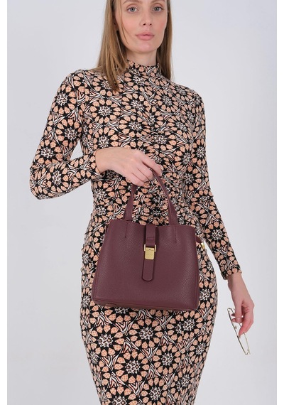 Silver Polo Sp1245 Kadın Omuz Çantası Mini Rolax Bordo-bordo