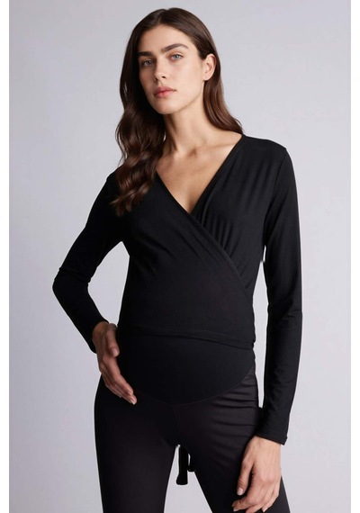 Defacto Regular Fit Uzun Kollu Üst H2271AX26SMBK81