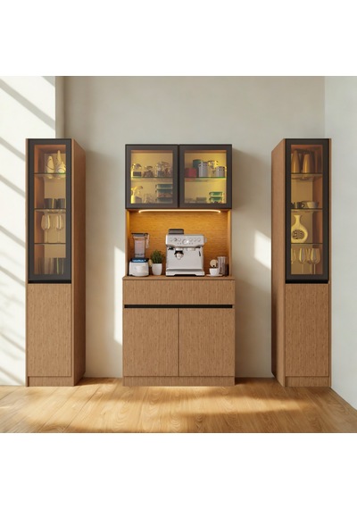 Nordıc Wood Led Li Kahve Köşesi Ünitesi Maxı Çift Vitrinli Füme Cam Komple Mdf Geniş Mutfak Dolabı Kahverengi Nordıc Wood Led Li Kahve Köşesi Ünitesi Maxı Çift Vitrinli Füme Cam Komple Mdf Geniş Mutfak Dolabı Kahverengi