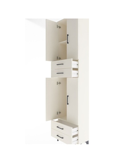 Arges Dolap 3 Raflı 4 Çekmeceli 4 Kapaklı 60x30x243 Aytaşı-ay... Aytaşı