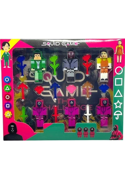 Squıd Game 18 Parça 6 Figürlü Set Oyuncak