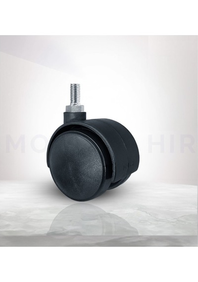 Civatalı Teker Siyah M8 40x55mm Metrik 8 Vidalı Mobilya Tekerleği 4 Adet Diğer