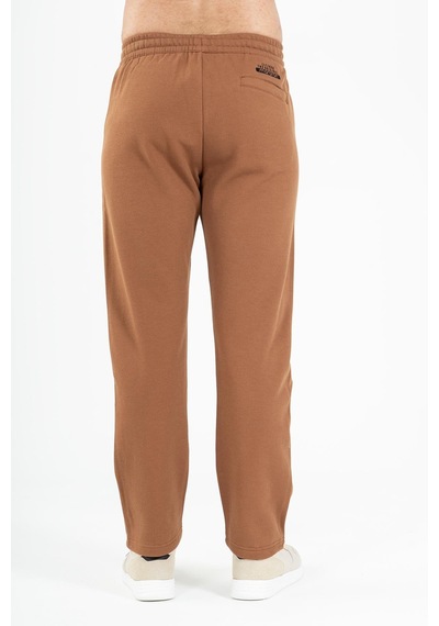 Maraton Sportswear Regular Erkek Düz Paça Basic Taba Eşofman Altı 21795 Taba