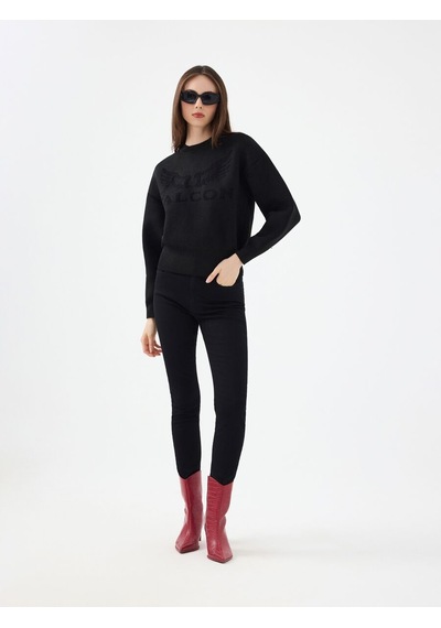 LOFT Oversize Kadın Kazak Lf2036905 Q1.v1 Siyah