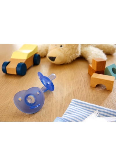 Philips Avent Soothie 0-6 Ay Ortodontik Saklama Kutulu Emzik 2'li Mavi