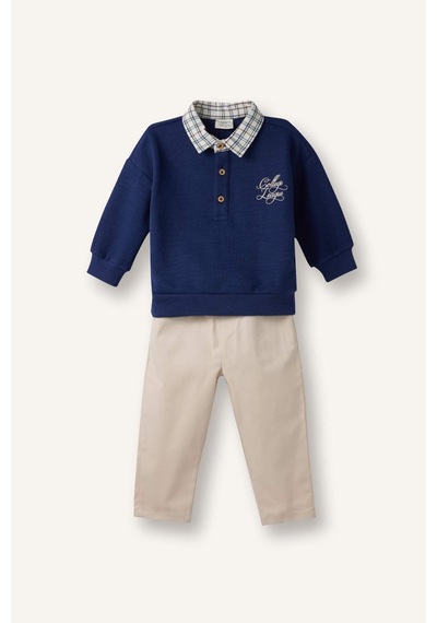 Defacto Erkek Bebek Selanik Kumaş 2li Takım Polo Yaka Sweatshirt Pantolon G6480a526spnv95 Lacivert-nv95 Defacto Erkek Bebek Selanik Kumaş 2li Takım Polo Yaka Sweatshirt Pantolon G6480a526spnv95 Lacivert-nv95