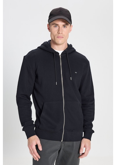 Regular Fit Normal Kesim Kapüşonlu %100 Pamuk Sweatshirt Sweatshirt Wrangler Siyah