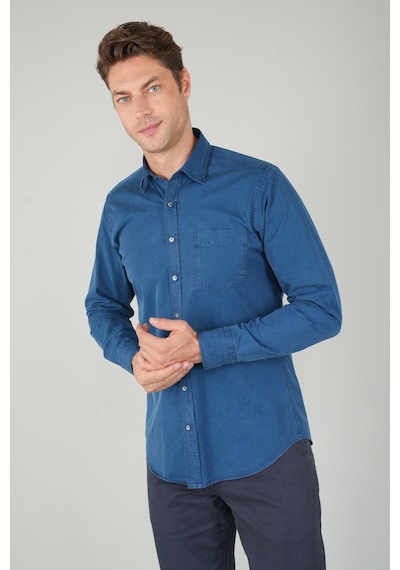 Bisse Erkek Uzun Kollu Spor Yaka Denim Gömlek Gmjean252167 D39 Lacivert Bisse Erkek Uzun Kollu Spor Yaka Denim Gömlek Gmjean252167 D39 Lacivert