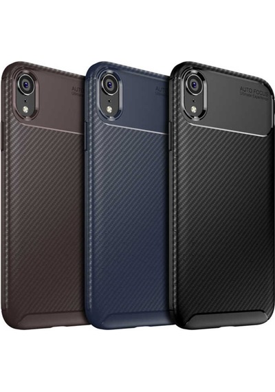 Apple Uyumlu iPhone XR 6.1 Kilif Karbon Silikon Case 359767775