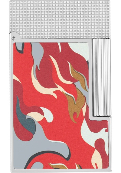 S.t. Dupont Ligne 2 Camo Kırmızı Guilloche Çakmak C16051 Kırmızı