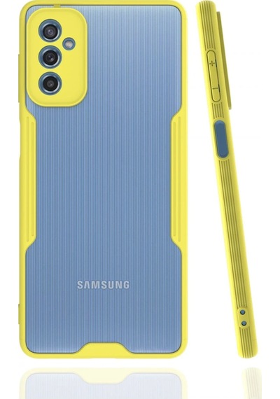 Cosmotex Newface Samsung Galaxy Uyumlu  M52 5g Kılıf Platin Silikon - Sarı