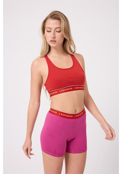 Racer Crop Top Racer Back Crop Top-3'li Avantaj Paketi-3400 Kırmızı