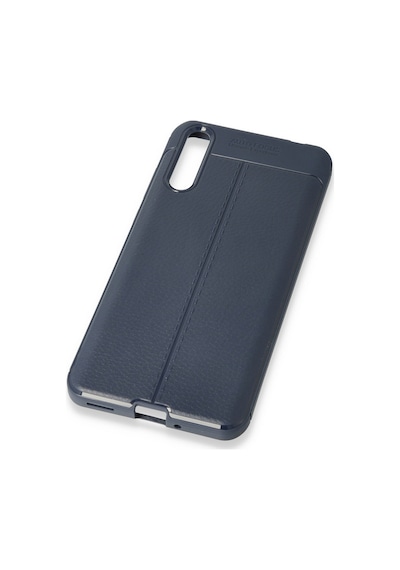 Newface - 637 - Huawei P Smart S Kılıf Focus Derili Silikon - Csmo-tex - - Lacivert
