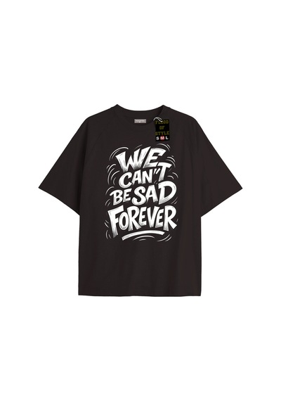 Flood Of Style Siyah Oversize T-shirt Sonsuzadek Özel Tasarım