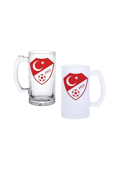 Türk Milli Takımı Logosu Buzlu Ya Da Buzsuz Bira Bardağı