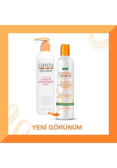 Cantu Shea Yağı Pürüzsüzleştirici Durulanmayan Saç Kremi 284 G