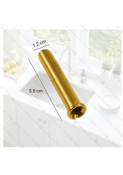 Evye Sifon Vidası 5,5 Cm Teka Uyumlu Pirinç Vida Diğer Evyelerle De Kullanılabilir 5