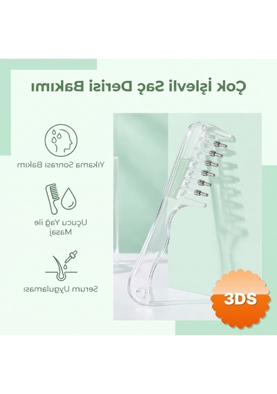 Saç Bakım Yağı Uygulama Tarağı Serum Tarağı Yeniden Doldurulabilir Hazne