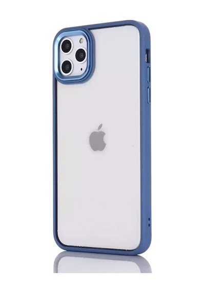 Ally Apple iPhone Uyumlu 12 Pro Max 6.7inç Kılıf Parlak Renkli Çerçeveli Ultra Lüx Tpu Silikon Kılıf- 5775 Mor