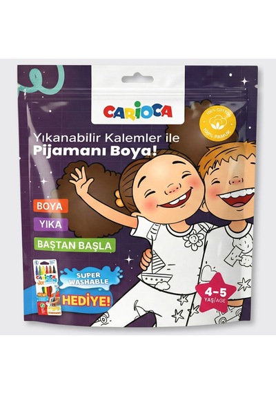 Carioca Boyanabilir Pijama-keçeli Kalem 4-5 Yaş Ln-80011 Mavi