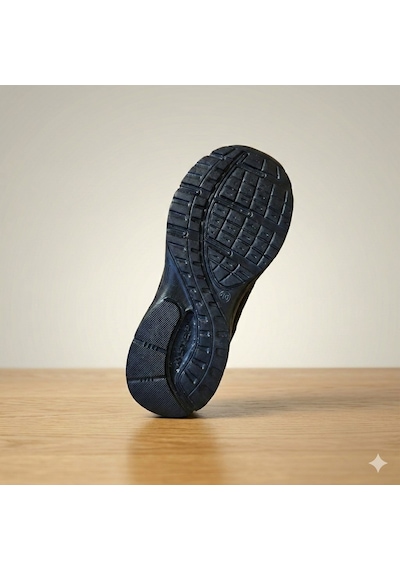 Xstep Unisex 36-47 Numara Arası Rahat Günlük Tekstil Spor Ayakkabı Siyah - Siyah