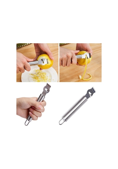 Paslanmaz Metal Limon Portakal Elma Kabuk Çizici Soyma Bıçağı Metal Diğer