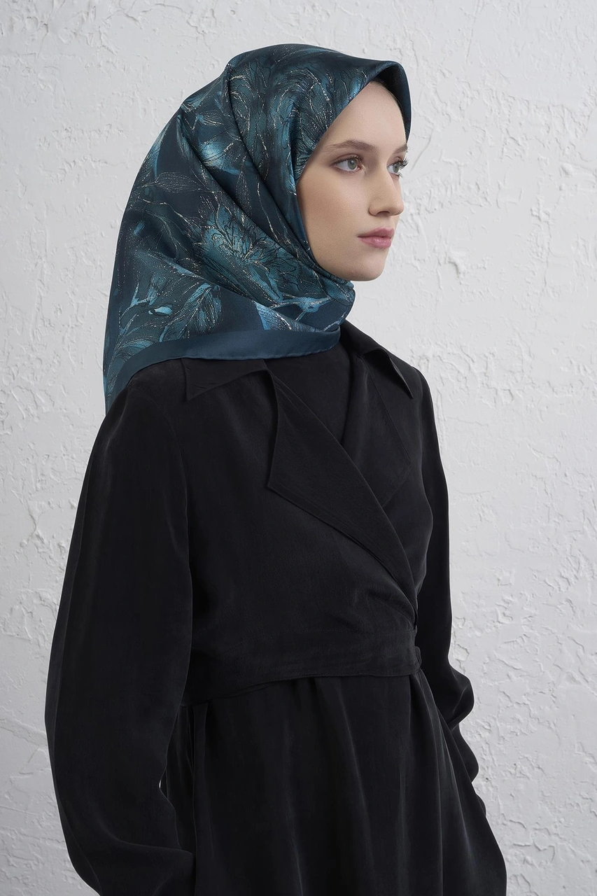 Armine Saf İpek Sura Eşarp 9409d 04 Yeşil