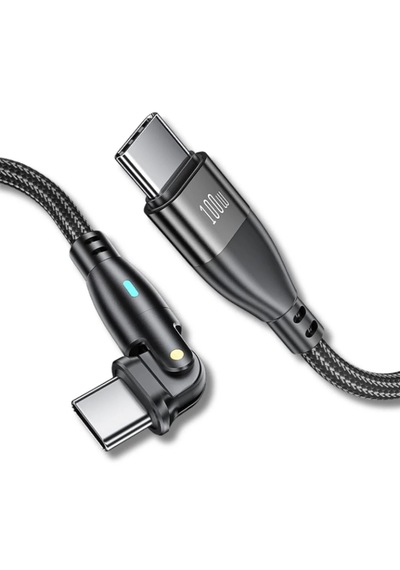 1 Metre 100 Watt Usb Type-c Erkek 180 Döner Uç Hızlı Şarj & Data Kablosu