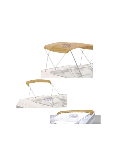 Bimini Model 2 Kollu Portatif Tekne Tentesi 160 CM