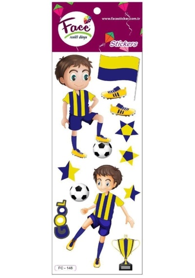 Face Sticker Renkli Kabartma Fc-147