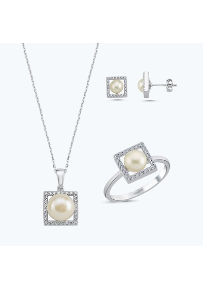 Altınbaş Altın Üçlü İnci Set Utkch028-25696-set