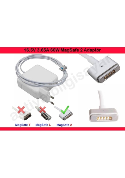 Apple Uyumlu MacBook Air 13-Inch, Early 2015 Adaptör, Şarj