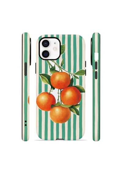 Apple iPhone Uyumlu 11 Vorian Çift Katmanlı Magsafe Kılıf Italian Orange Orchard