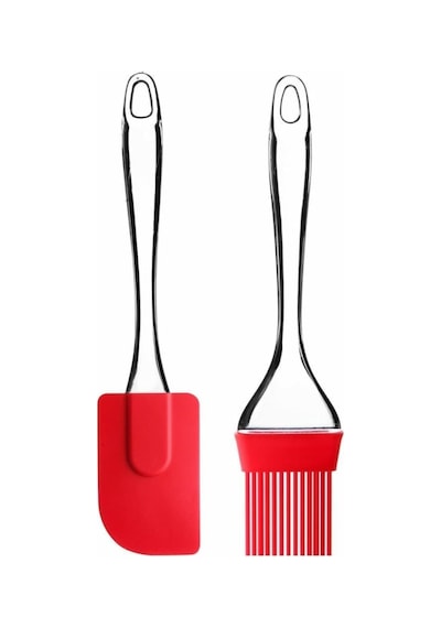 Ayrex Silikon Spatula Seti 2in1 // Isıya Dayanıklı & Bpa İçermez // 2 Parça Yapışmaz, Pişirme, Karıştırma, Y Diğer