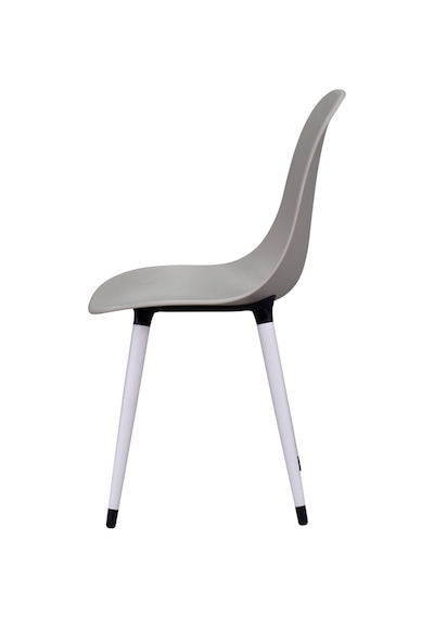 Vilinze Eames Beyaz Ahşap Ayak Plastik Gri Sandalye Eames-beyaz Gri - Beyaz