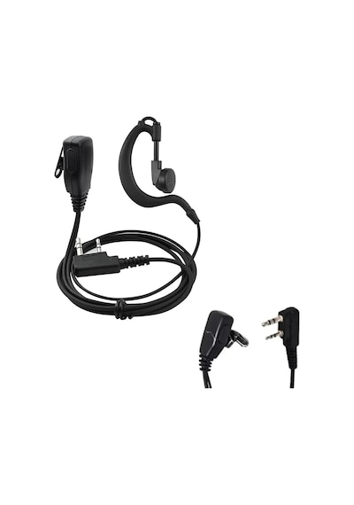 Quansheng UV-K5 UV-K6 Uyumlu Kablolu Mikrofonlu Kulaklık