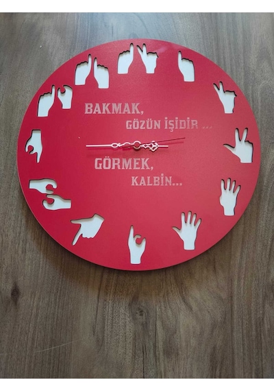 Mrchediyesepeti Duvar Saatleri Kişiye Özel Tasarım Şık Ve Kaliteli No963 Çok Renkli