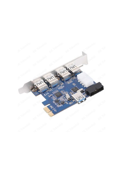 7 Bağlantı Noktalı USB 3.0 PCI Express Genişletme Kartı