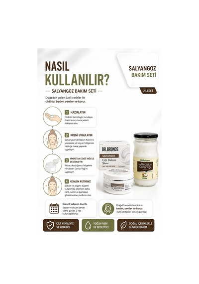 Dr. Bronos Salyangoz Cilt Bakım Kremi 150 Ml. Shiffahome Hindistan Cevizi Yağı 330 Ml.
