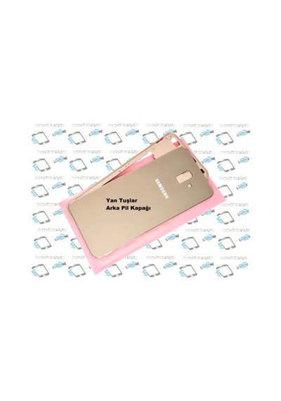 Samsung Uyumlu Galaxy J6 Plus Kasa Arka Pil Batarya Kapağı GOLD