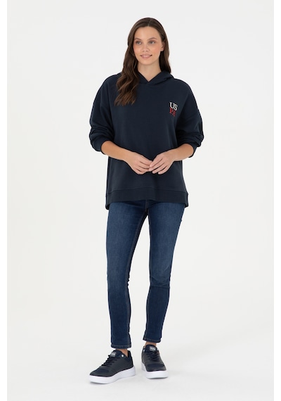 U.S. Polo Assn. Kadın Lacivert Kapüşonlu Sweatshirt 50291265-VR033