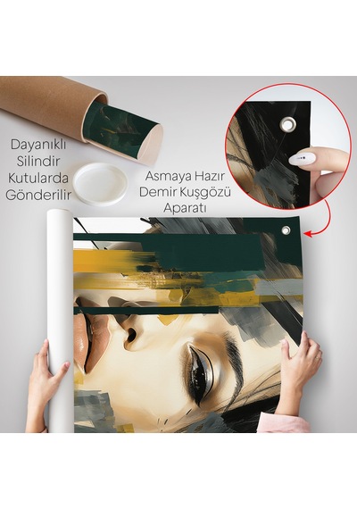 Güzel Kadın Duvar Örtüsü-7572